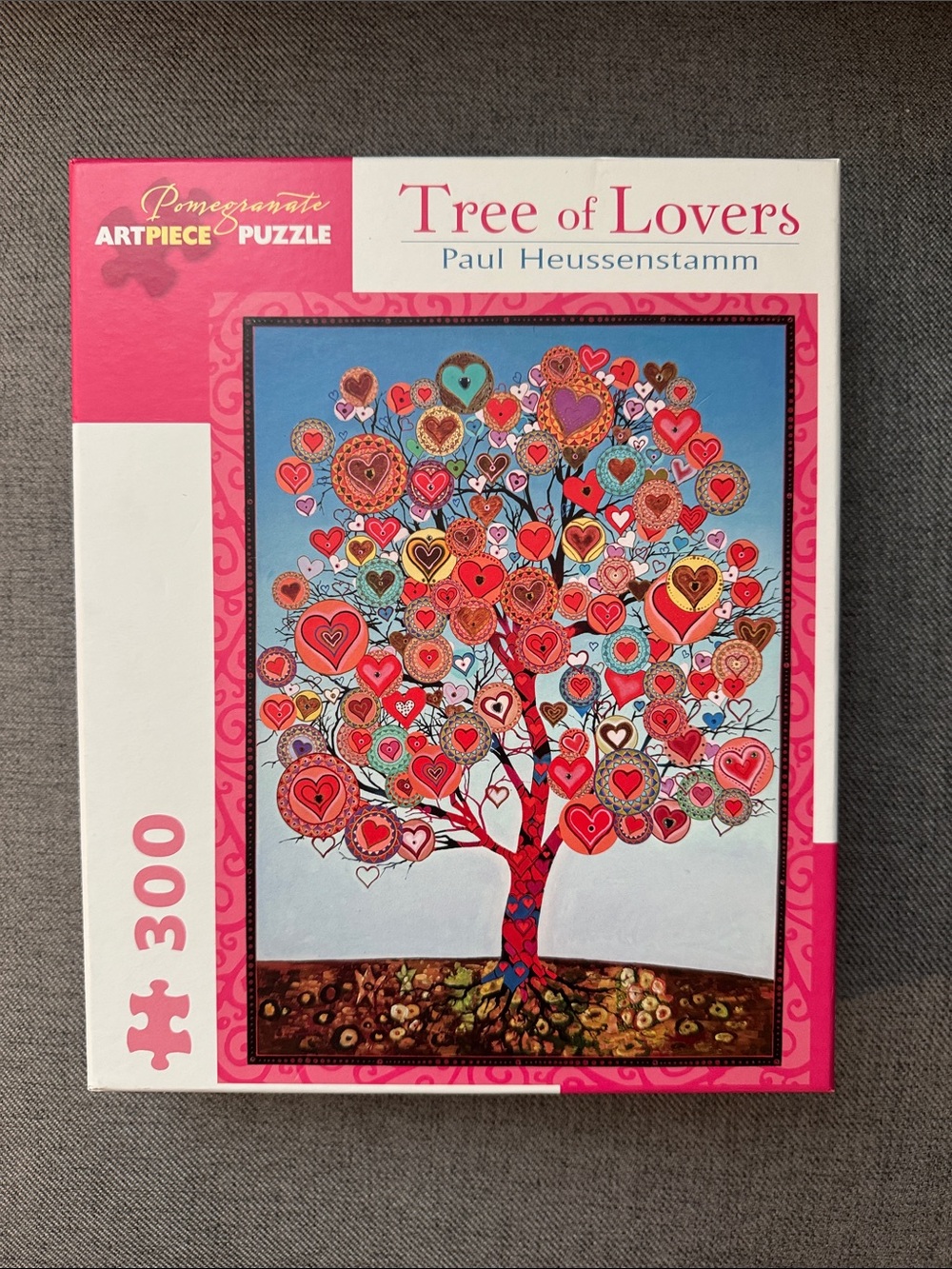 "Tree of Lovers" 300-Piece Pink Heart Tree